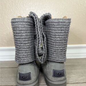 UGG Charcoal Knit Boots